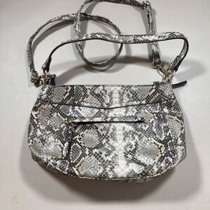 Jessica Simpson Faux Snake Skin Shoulder Bag Cross Body Purse Medium Size‎